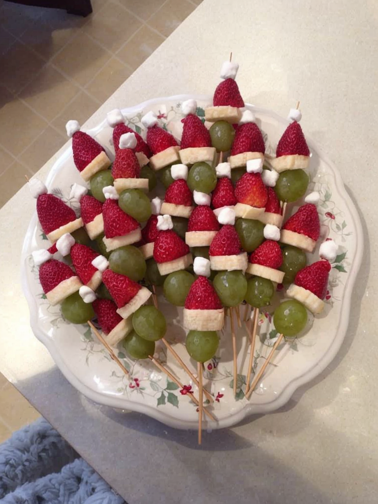 Festive Grinch Fruit Skewers Recipe for a Healthy Holiday Treat