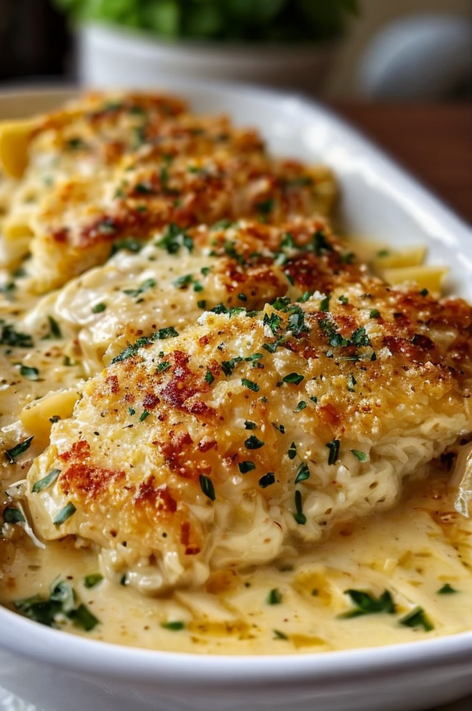 Best Baked Caesar Chicken with Creamy Parmesan Pasta – Ready in 30 Minutes