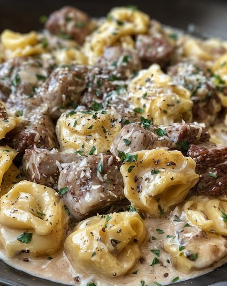 Creamy Beef & Parmesan Tortellini – Ultimate Weeknight Dinner