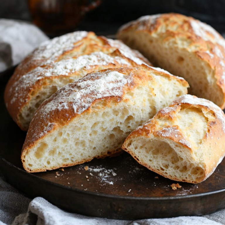 Best Rustic Italian Crusty Bread – Ready in 30 Minutes