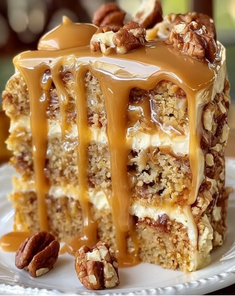 Ultimate Caramel Pecan Carrot Heaven Cake – Family Favorite