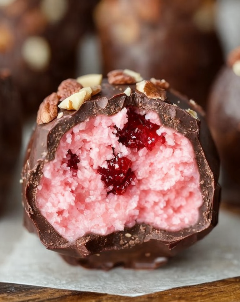 Homemade Chocolate Maraschino Cherry Coconut Truffles – No-Bake Delight