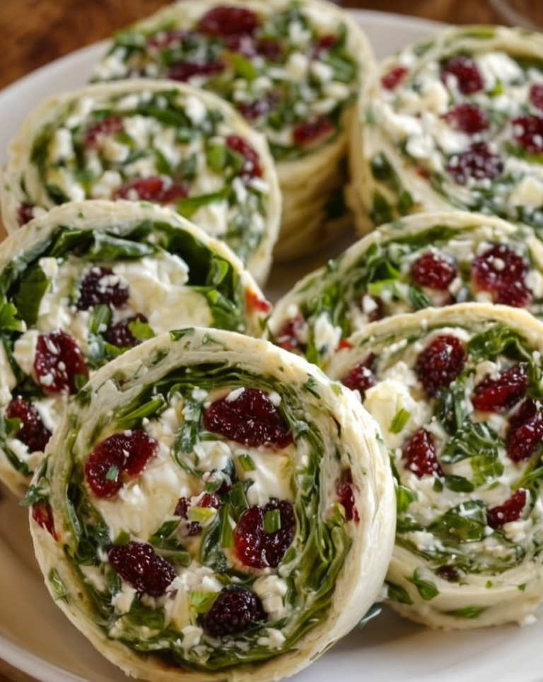 Easy Cranberry Feta Pinwheels – Perfect Holiday Appetizers