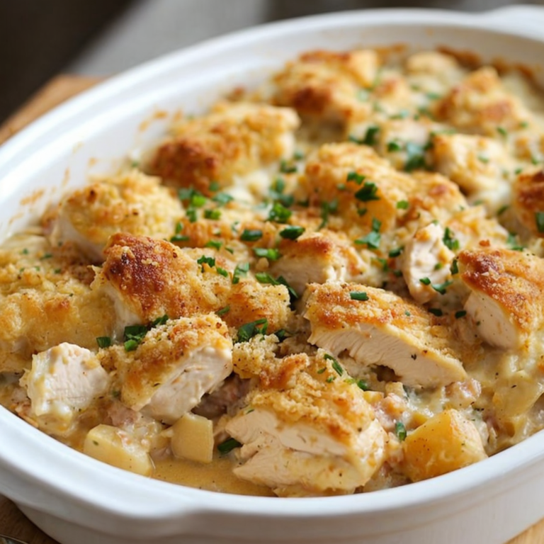 Easy Chicken and Dressing Casserole (Family Favorite)