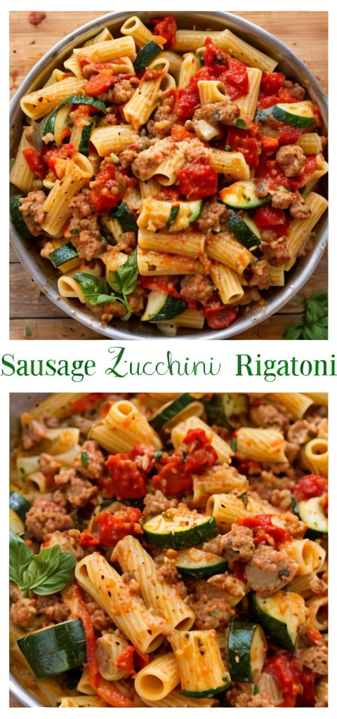 Easy Rigatoni with Sausage & Zucchini (Ready in 30 Mins)