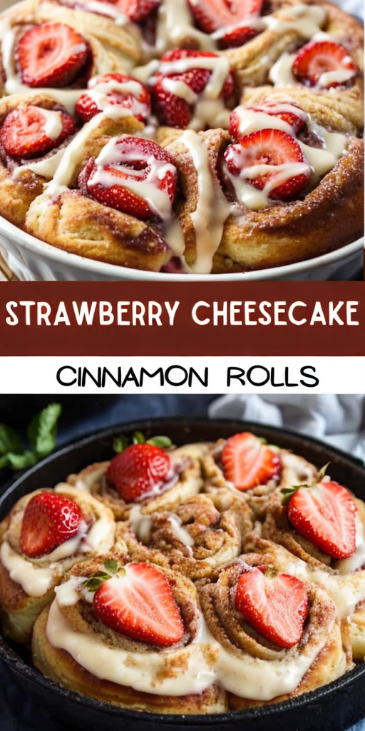 Easy Strawberry Cheesecake Cinnamon Rolls – Family Favorite