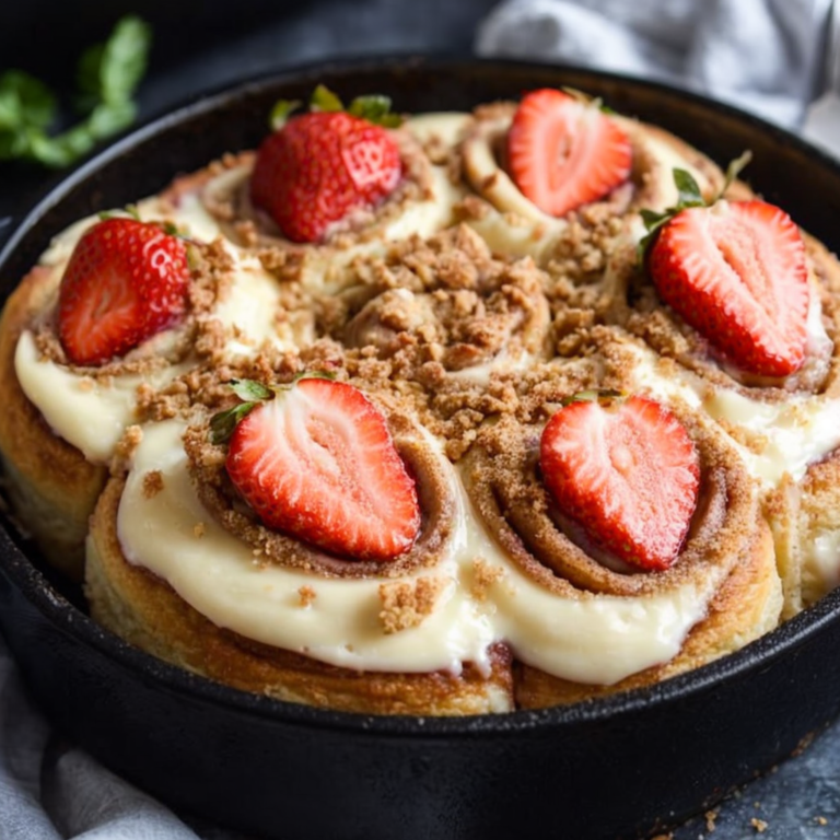 Easy Strawberry Cheesecake Cinnamon Rolls – Family Favorite