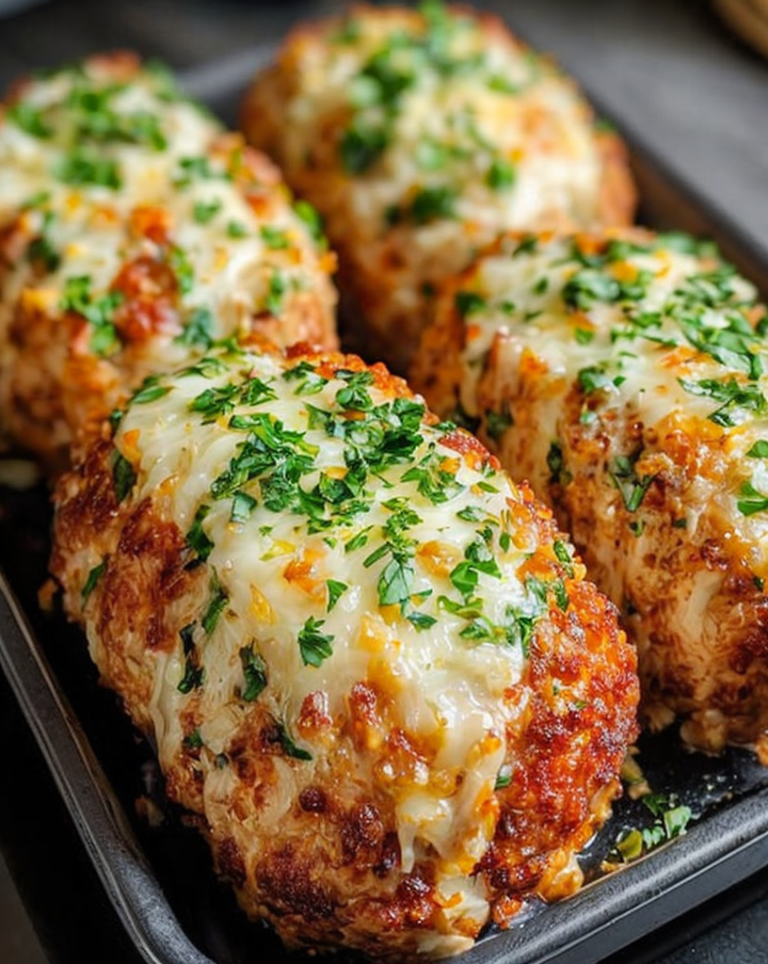 Ultimate Garlic Parmesan Chicken Meatloaves – Family Favorite Recipe