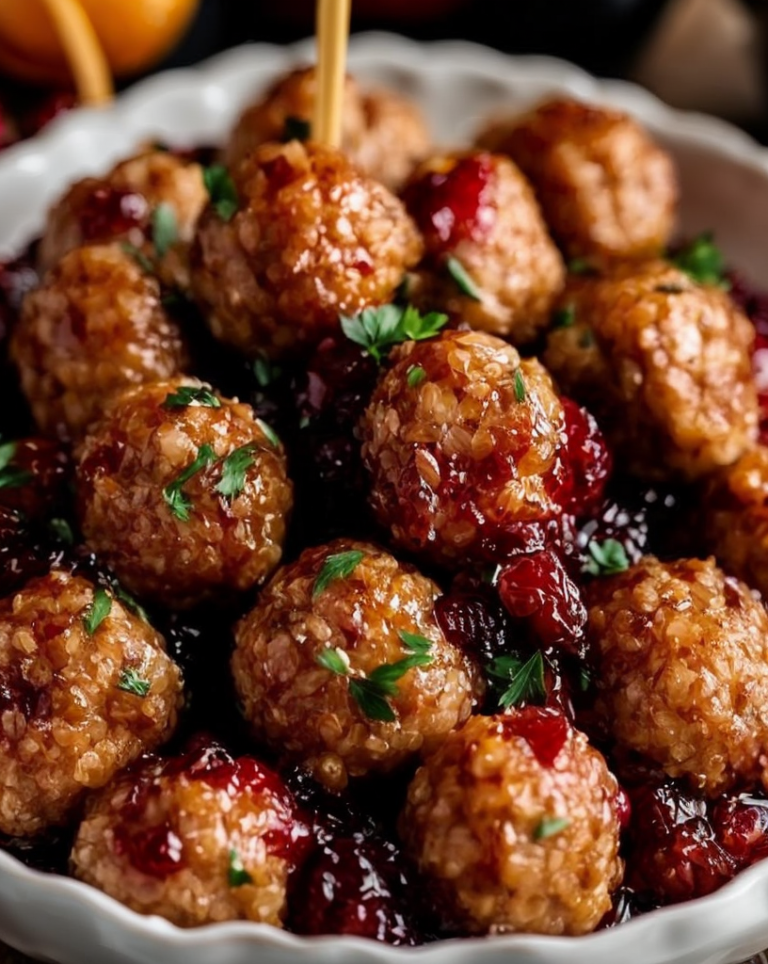 Festive Cranberry Orange Meatballs: Perfect Holiday Party Appetizer