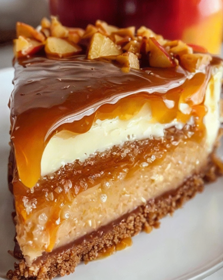 Easy Irresistible Caramel Apple Cheesecake Recipe – Ready in 30 Minutes