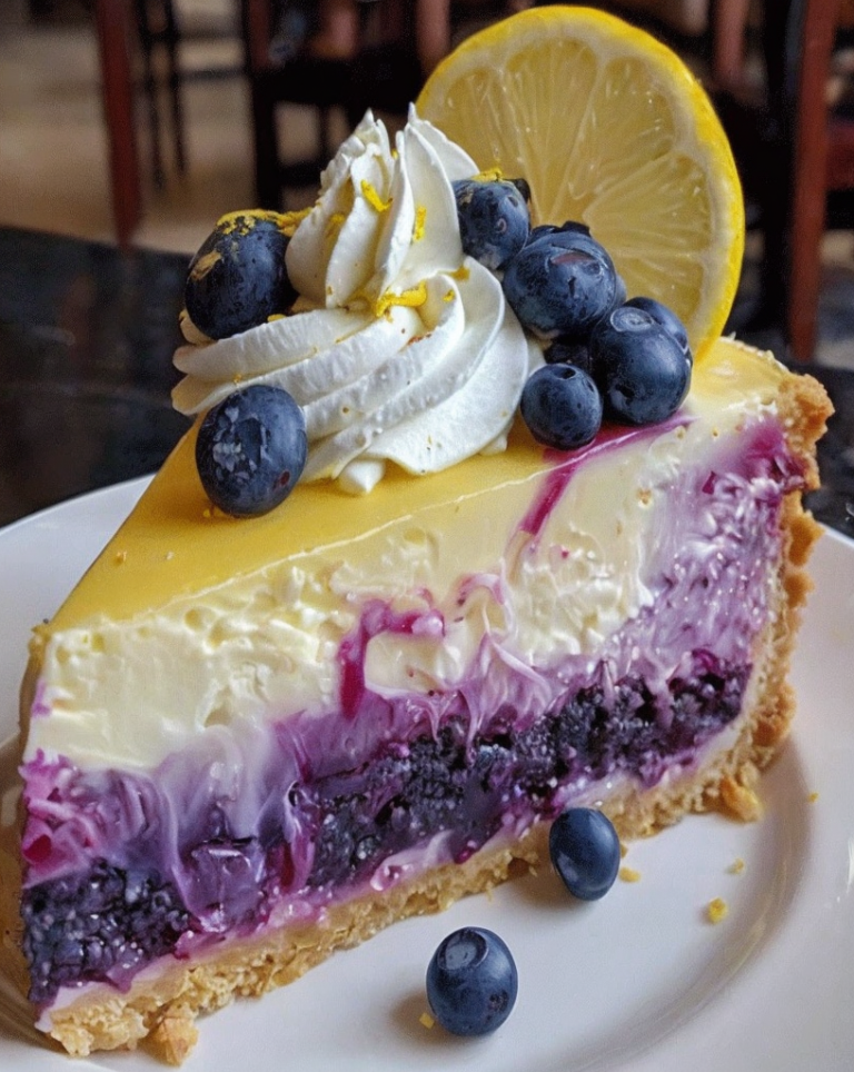 Classic Lemon Blueberry Cheesecake Recipe – Family Favorite