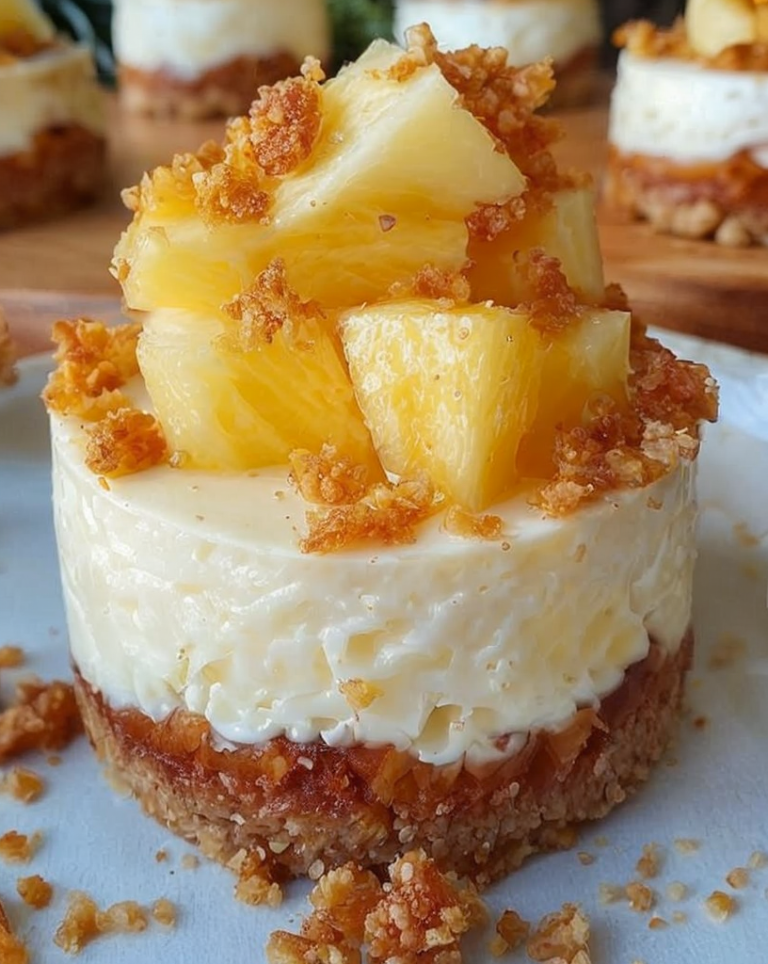Best Mini Pineapple Condensed Coconut Milk Cheesecakes – No-Bake Delight