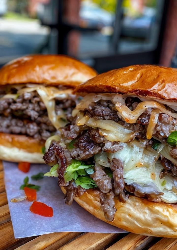 Ultimate Philly Cheesesteak Burger – Easy Family Favorite
