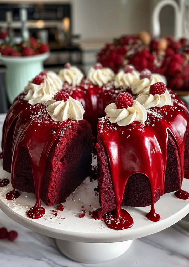 Decadent Red Velvet Cheesecake Bundt Cake Recipe [2021]