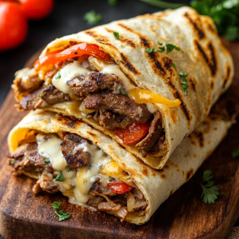 Savor the Flavors: Crispy Philly Cheesesteak Grilled Wraps Recipe