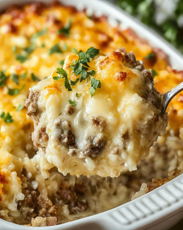 Easy Savory Beef and Rice Casserole – Family Favorite Recipe