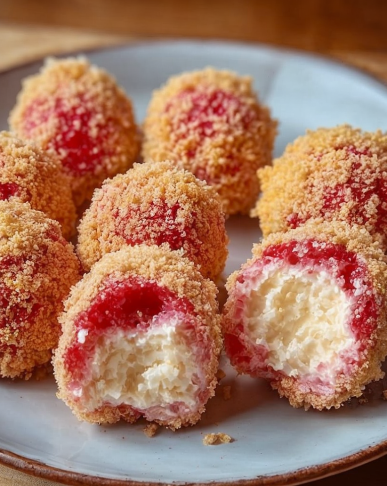 Easy Strawberry Cheesecake Crunch Bites – No-Bake Delight