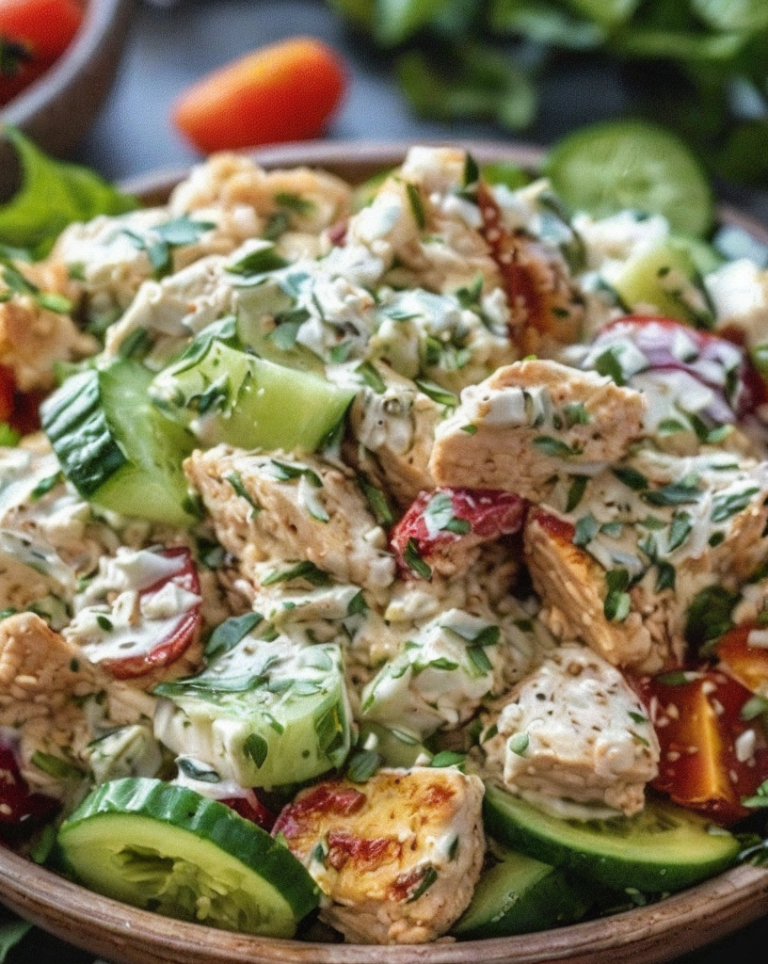 Delicious Tzatziki Chicken Salad Recipe: A Refreshing Summer Dish