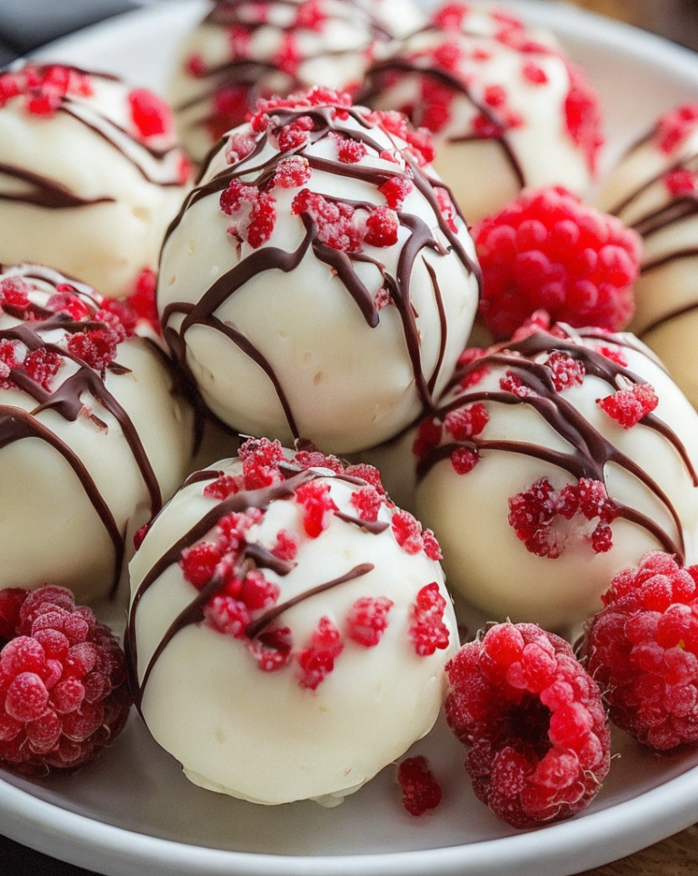 Easy White Chocolate Raspberry Cheesecake Balls Recipe – No Bake Family Favorite