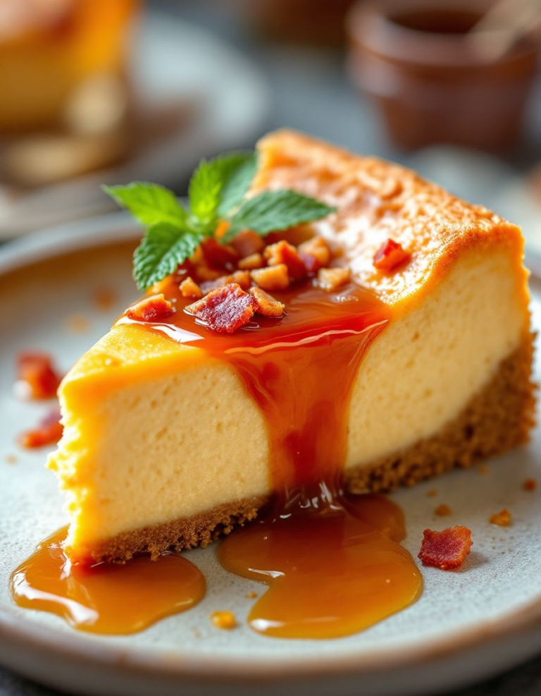 Ultimate Bacon Bourbon Caramel Cheesecake – A Family Favorite