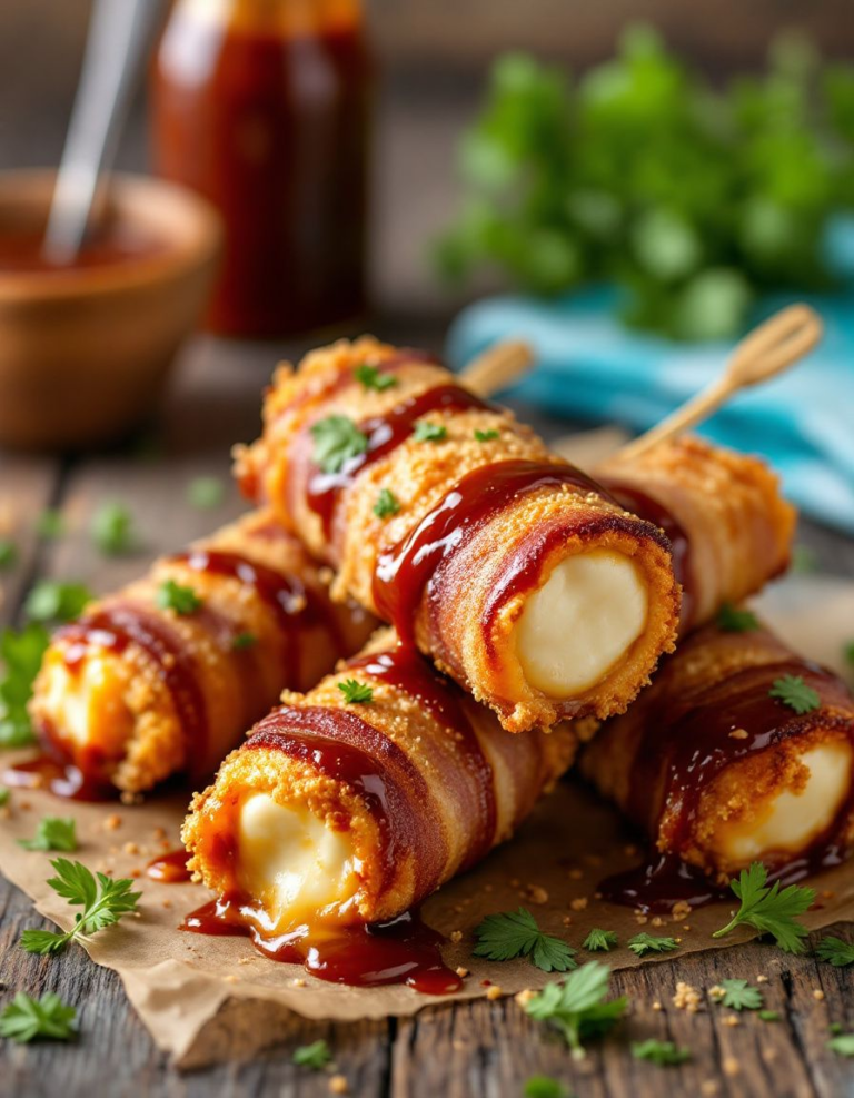 Best BBQ Bacon-Wrapped Mozzarella Sticks for Parties