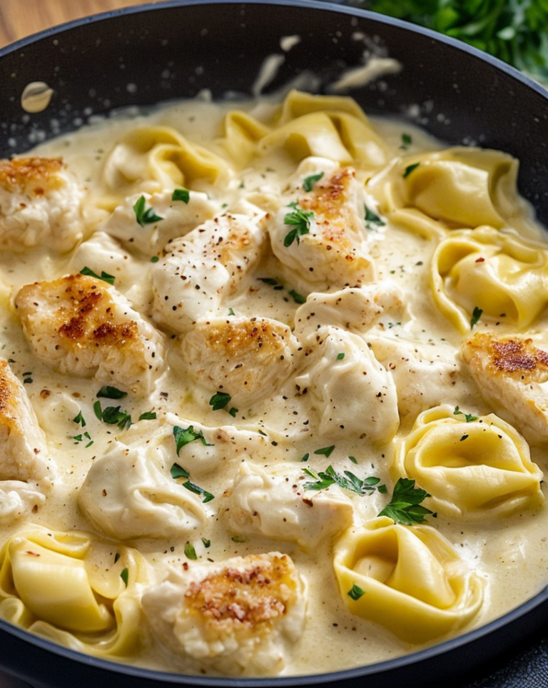 Creamy Chicken Tortellini Alfredo – Easy Family Favorite
