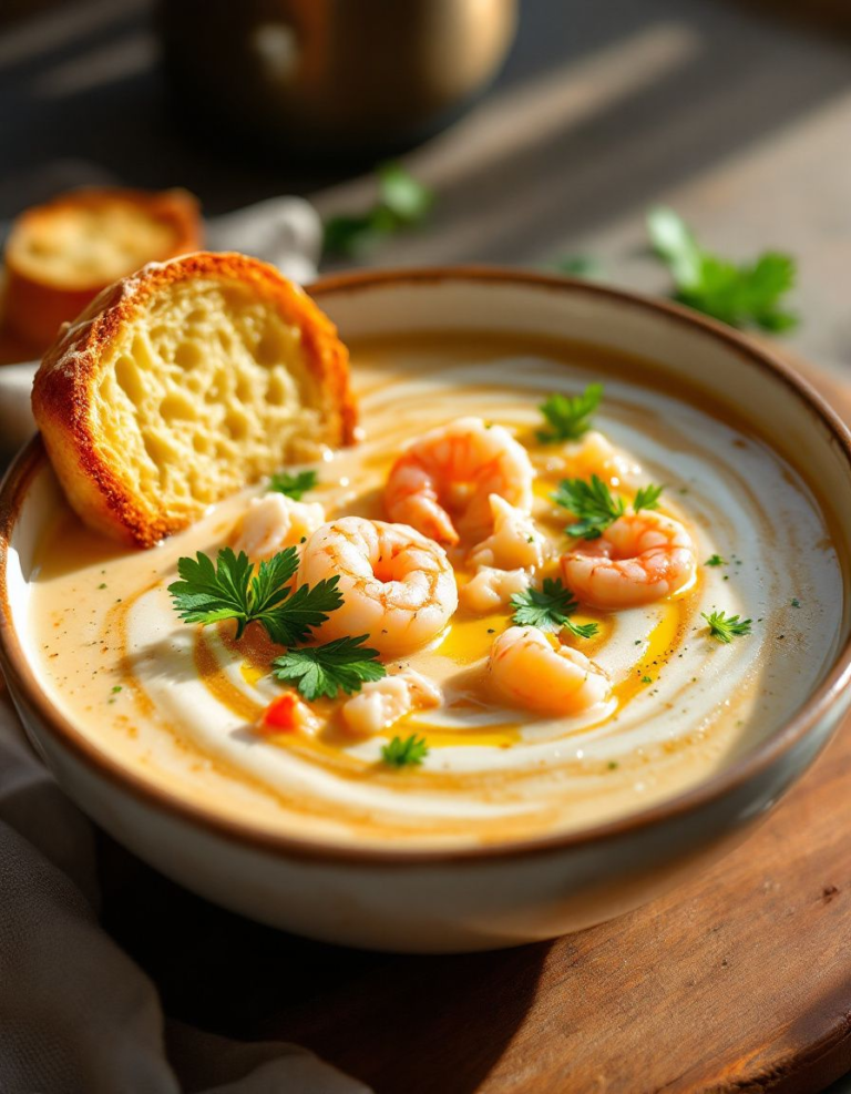 Ultimate Creamy Crab and Shrimp Seafood Bisque Recipe