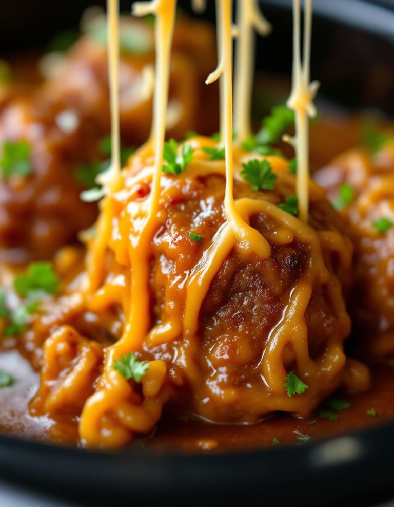 Easy Crock Pot French Onion Beef Meatballs – Family Favorite