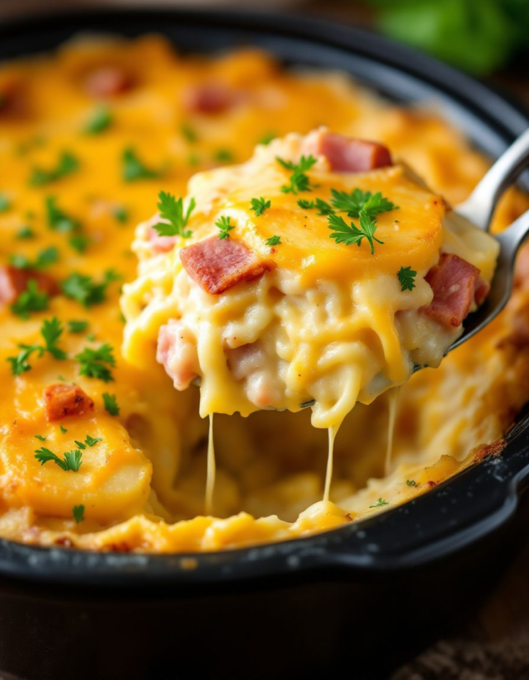Easy Crockpot Ham and Potato Casserole – Comfort Food Classic