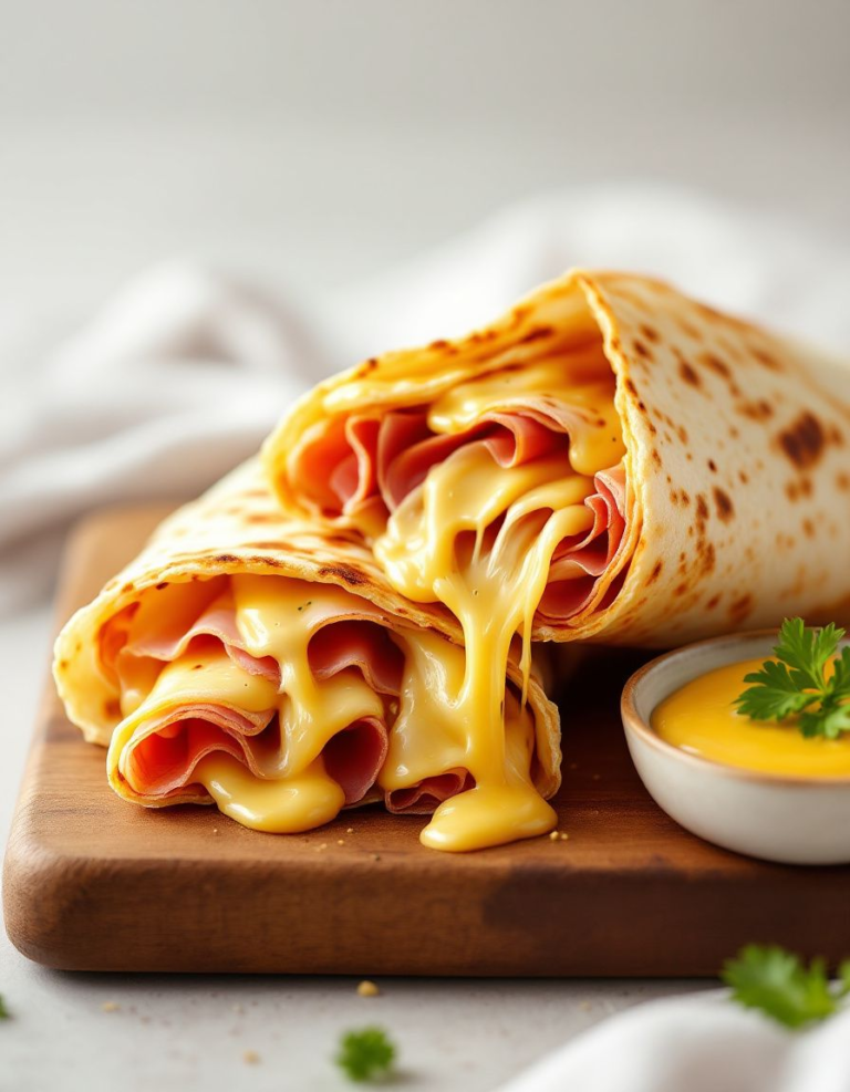 Easy Air Fryer Hot Ham and Cheese Wraps for Quick Meals