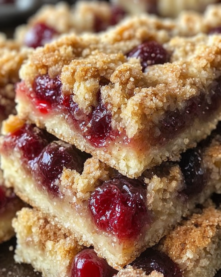 Easy Juicy Cherry Cobbler Bars Ready in 30 Minutes