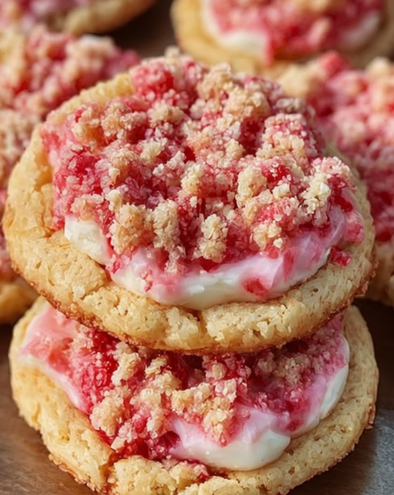 Ultimate Strawberry Cream Cheese Crumble Cookies – Family Favorite