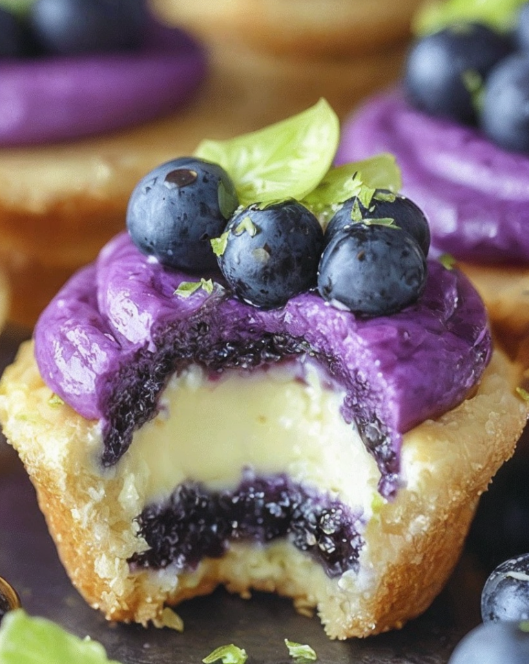 Best Irresistible Blueberry Lime Cheesecake Cupcakes Recipe