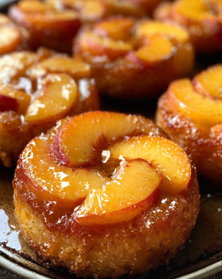 Ultimate Peach Upside-Down Mini Cakes – Easy Family Favorite