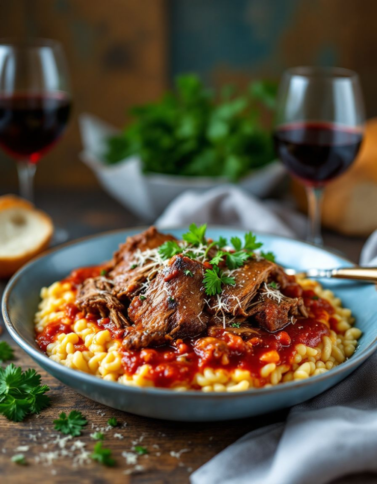 Best Italian Pot Roast & Parmesan Risotto – Family Favorite