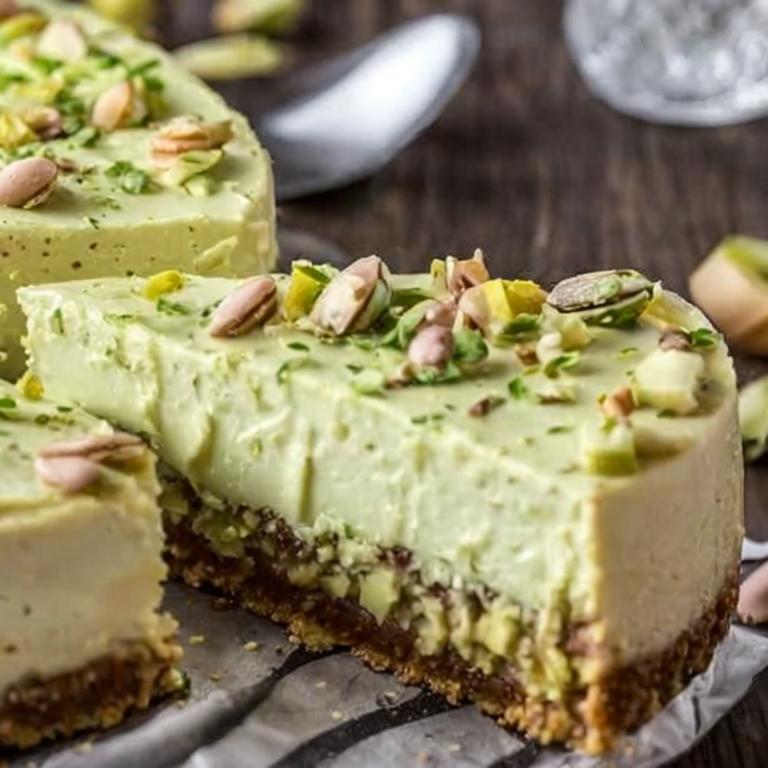 Ultimate Pistachio Dream Cheesecake – No-Bake Delight