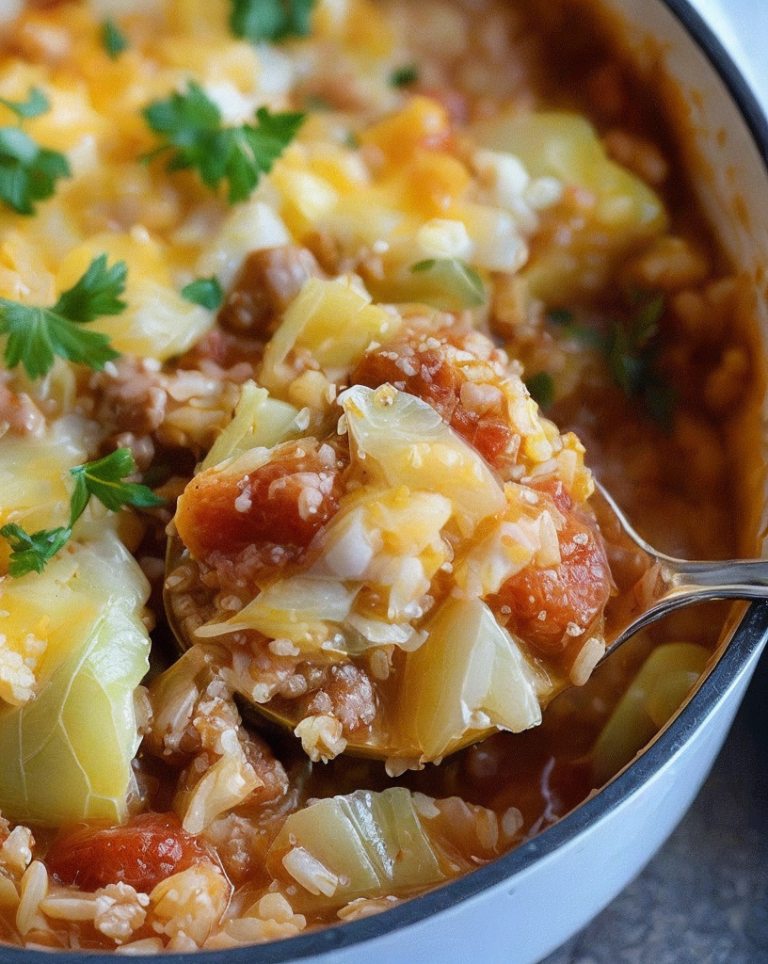 Easy Stuffed Cabbage Roll Casserole Recipe (Family Favorite)