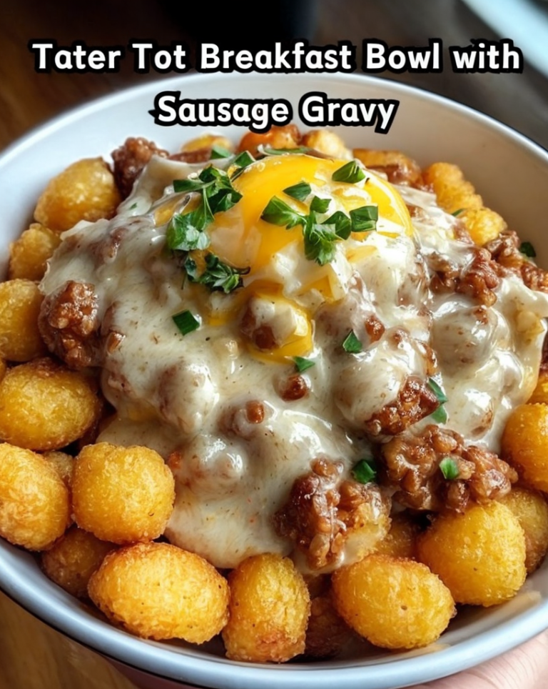 Ultimate Tater Tot Breakfast Bowl with Sausage Gravy Ready in 30 Minutes
