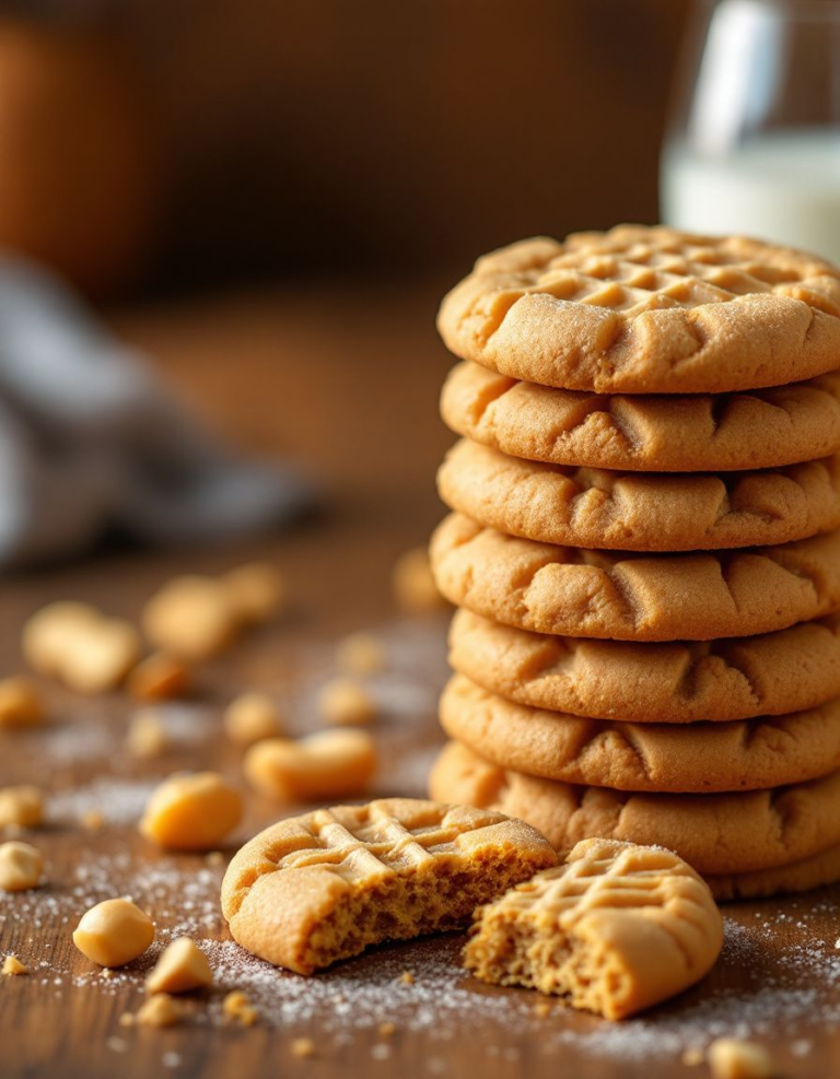 Ultimate Thick and Chewy Peanut Butter Cookies Recipe