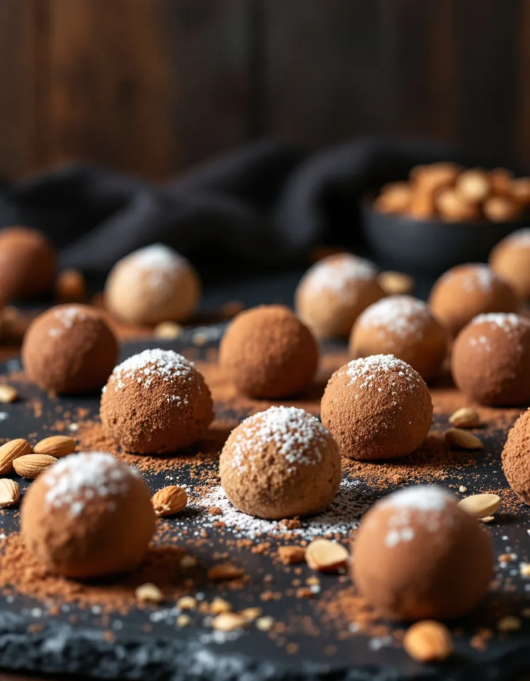 Easy Amaretto Chocolate Truffles with Rich Ganache