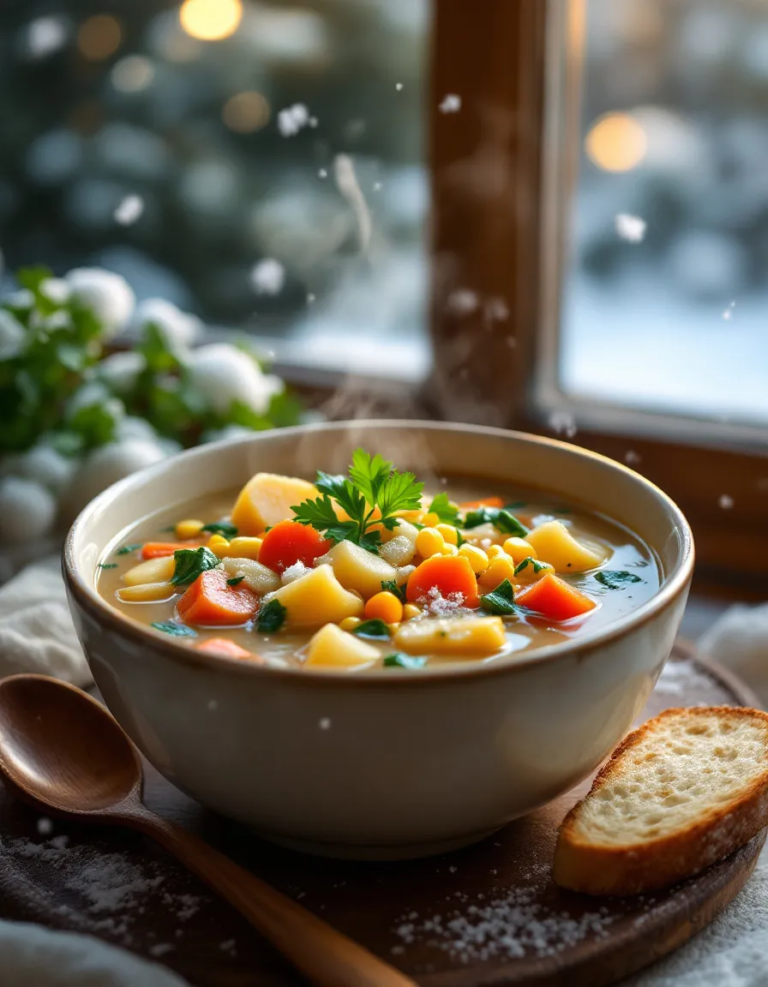 Easy Amish Snow Day Soup with Hearty Vegetables