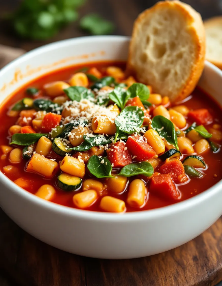 Authentic Italian Minestrone Soup – Hearty and Homemade