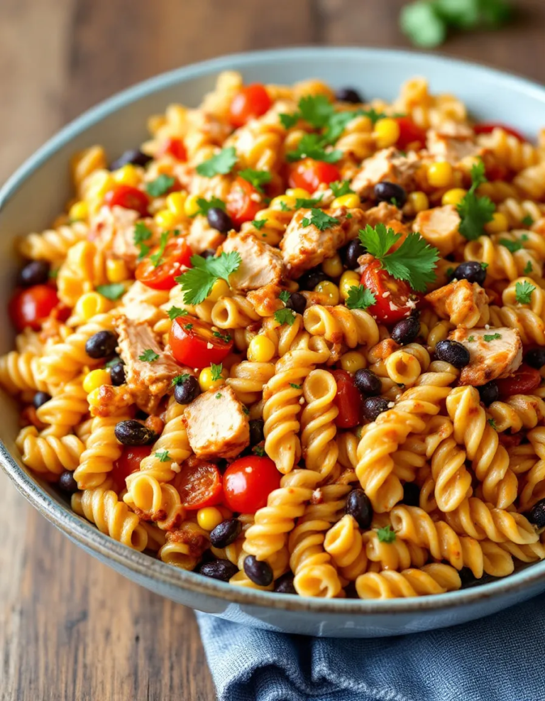 Easy BBQ Chicken Pasta Salad – Perfect for Summer Cookouts