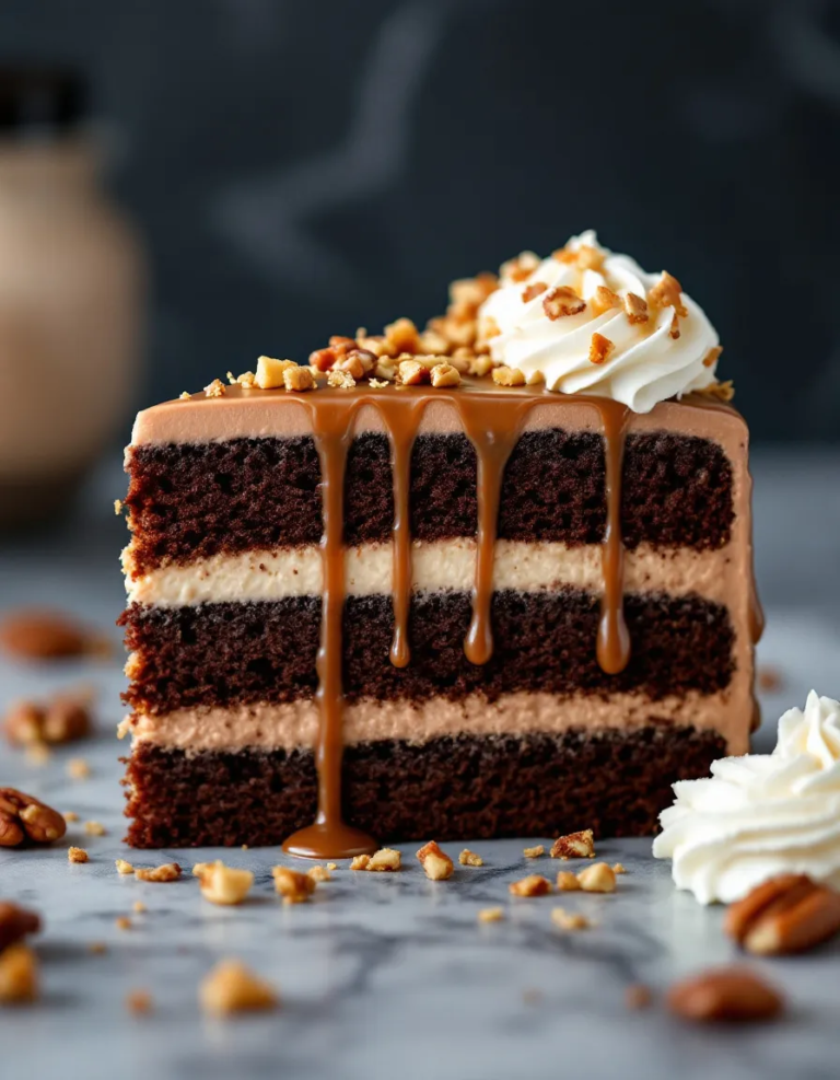 Best German Chocolate Cake with Rich Coconut Pecan Frosting