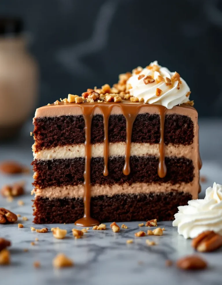 Best German Chocolate Cake with Rich Coconut Pecan Frosting