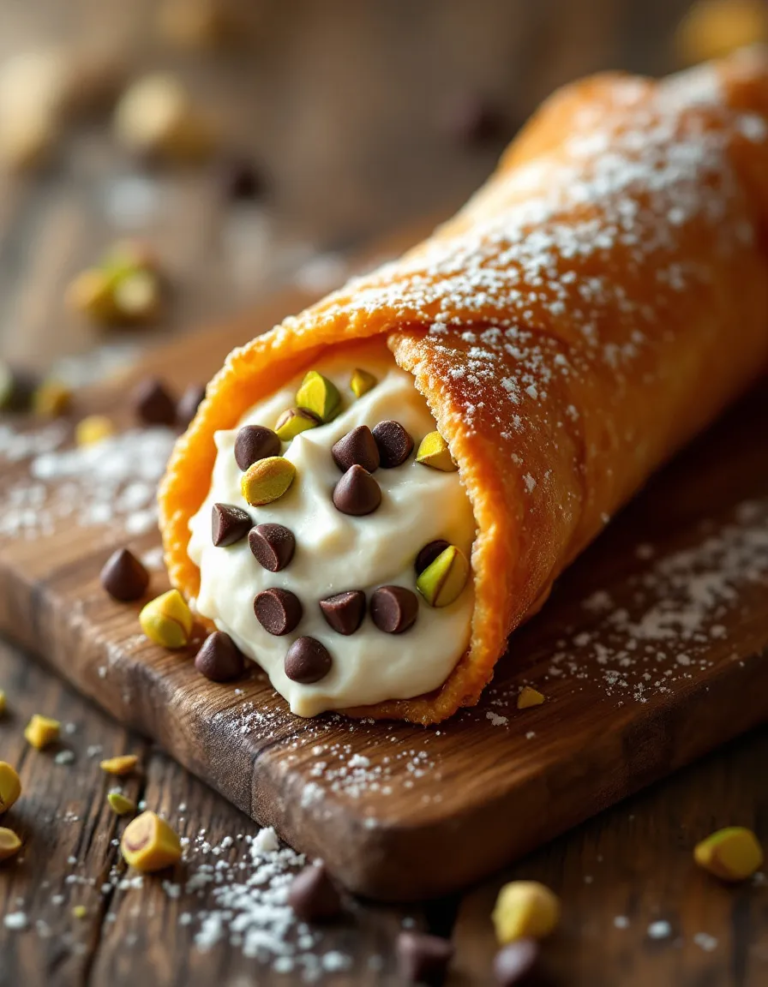 Authentic Cannoli with Crispy Shells and Creamy Filling