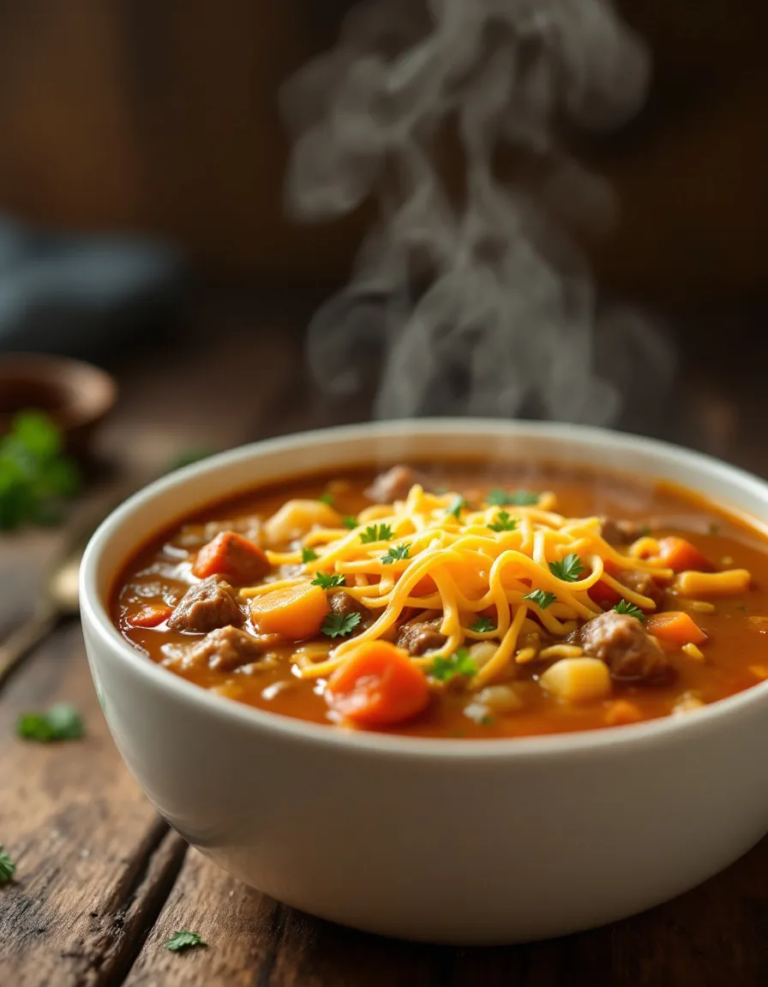 Easy Cheeseburger Soup – Creamy & Comforting Dinner