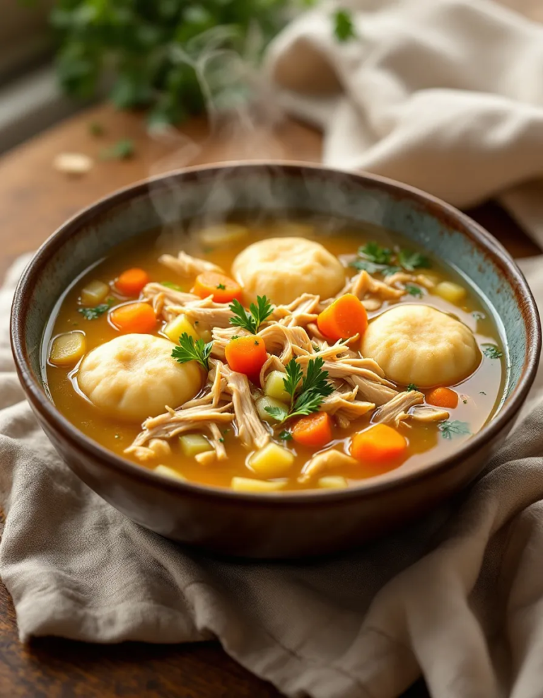 Easy Chicken & Dumplings Soup – Cozy Comfort Food