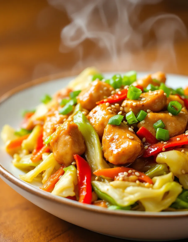 Easy Chinese Chicken Cabbage Stir-Fry – Healthy & Flavorful