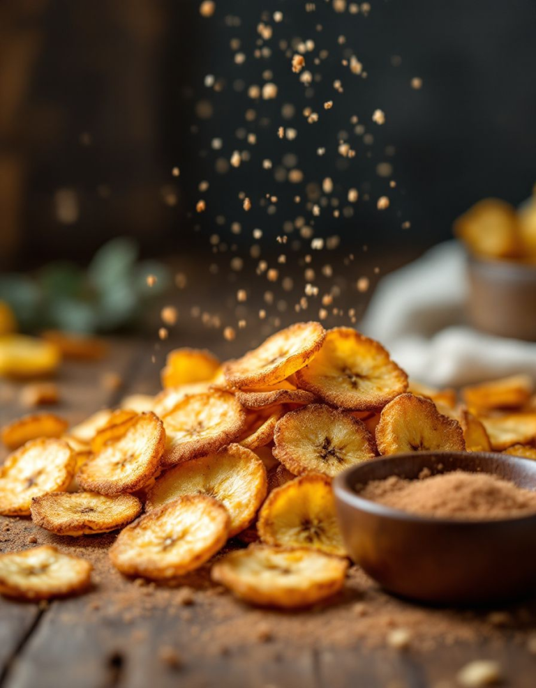 Easy Cinnamon-Sugar Air Fryer Banana Chips Recipe